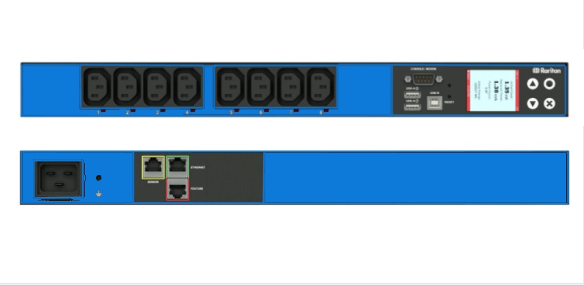 PDU Choice PX3-5190CR-K2 PX3-5190CR - Raritan PX3 BLUE PDU 8 Port ...